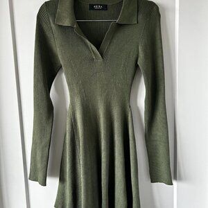 Akira Long-Sleeve Skater Mini Dress